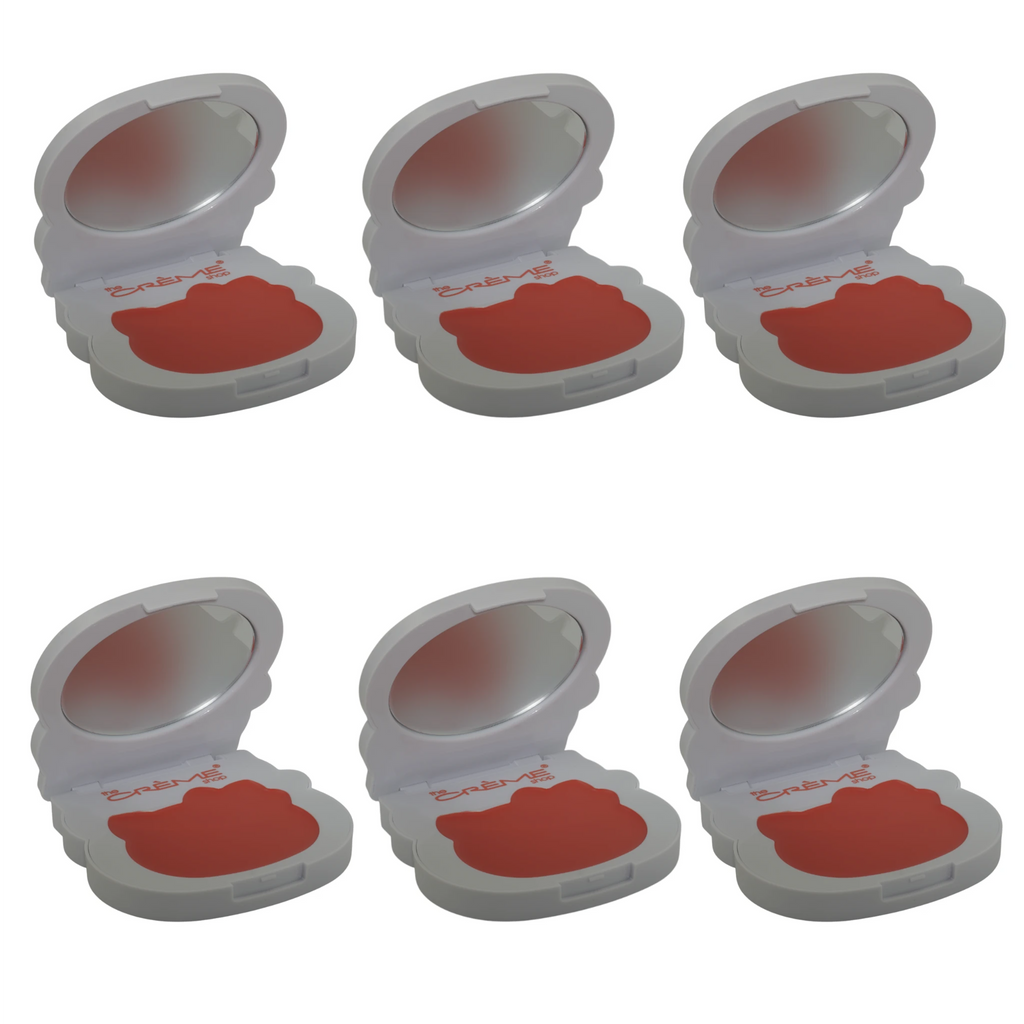 CreMe Blush Compact Peach Pouf The Creme Shop | Wholesale Makeup