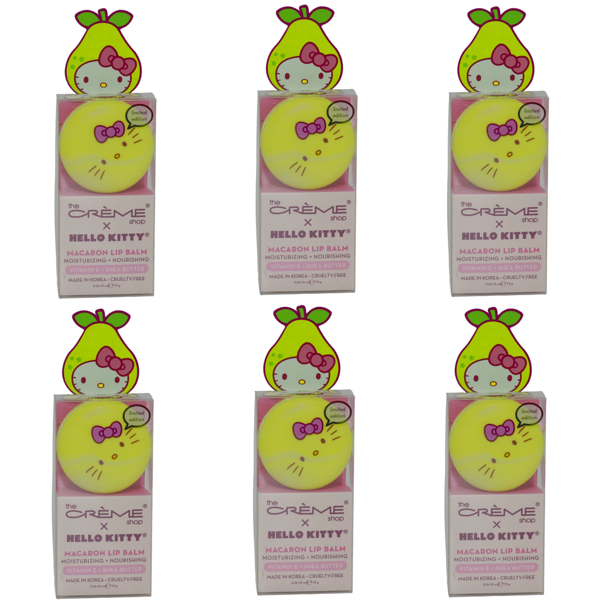Macaron Lip Balm Pear -The Creme Shop | Wholesale Makeup