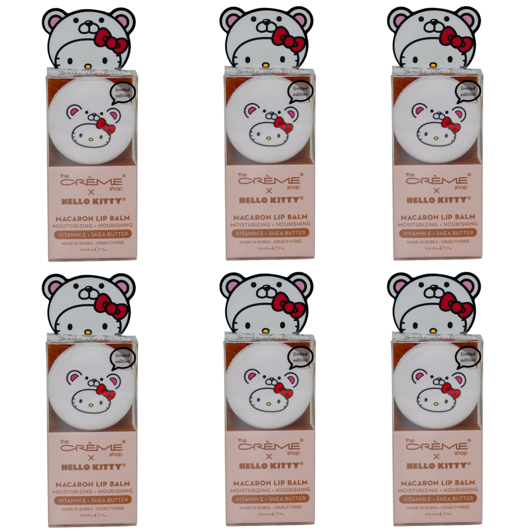 Macaron Lip Balm White Chocolate The Creme Shop | Wholesale Makeup