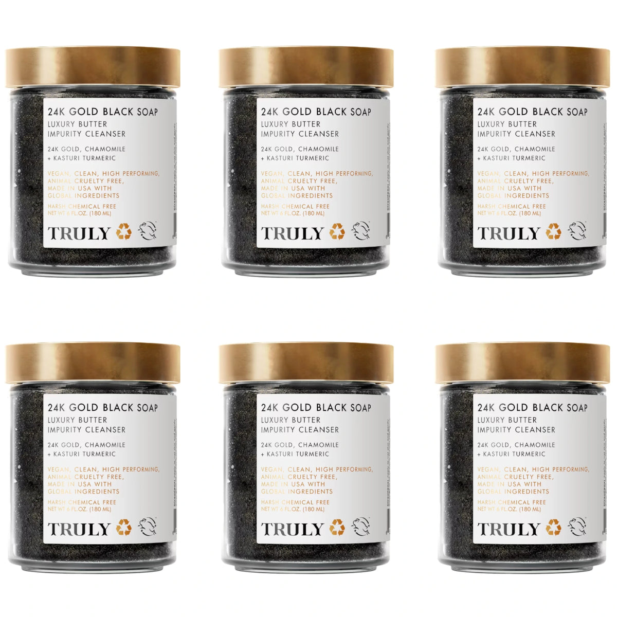 24k Gold Black Soap Luxury Impurity Cleanser Truly | Wholesale Makeup