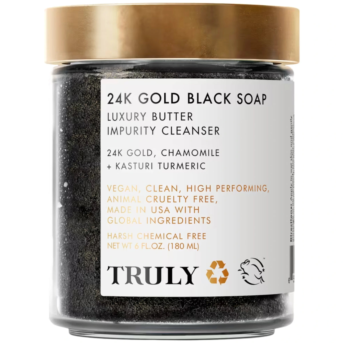 24k Gold Black Soap Luxury Impurity Cleanser Truly | Wholesale Makeup