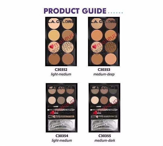 Contour & Brow Palette Combo - L.A. Colors | Wholesale Makeup 