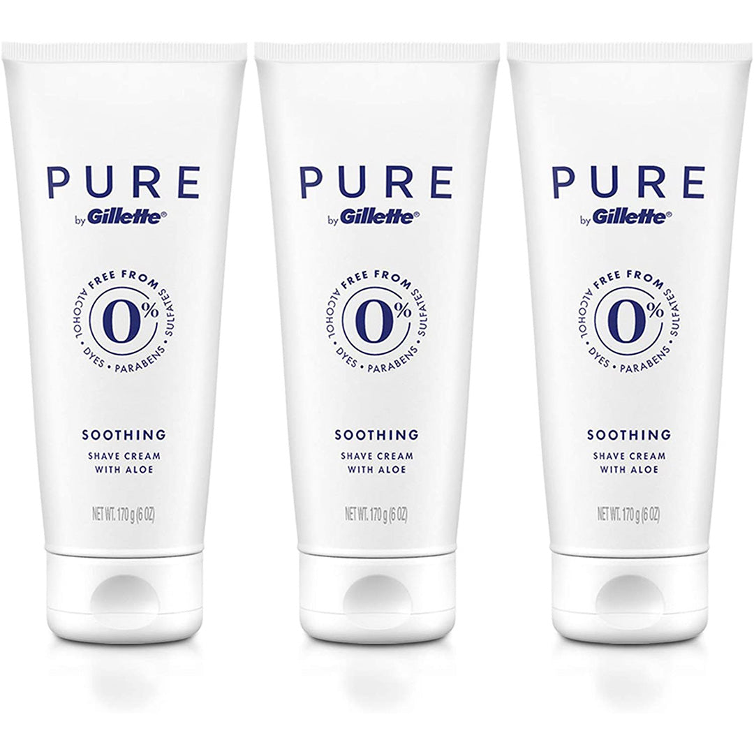 Pure Shaving Cream For Men With Aloe Gillette | Wholesale Makeup