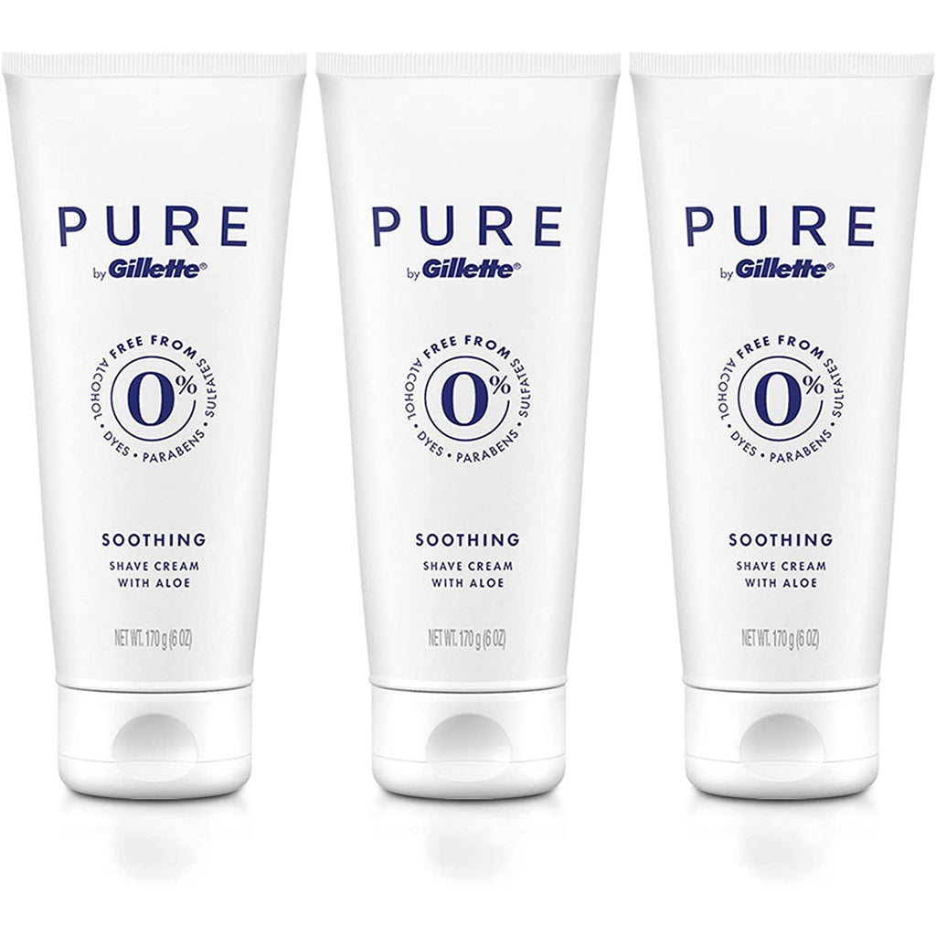 Pure Shaving Cream For Men With Aloe Gillette | Wholesale Makeup