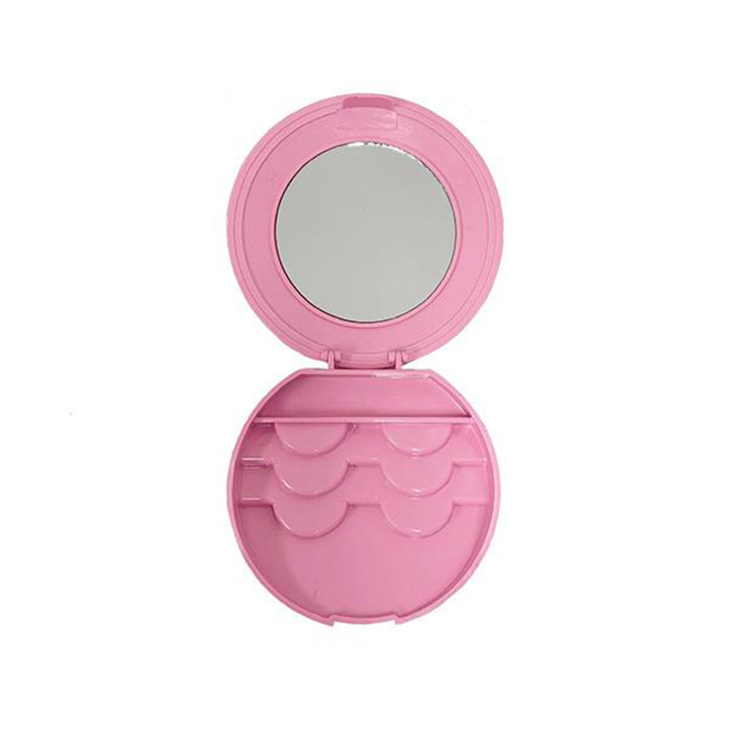 Eyelash Travel Case With Mirror - Rosy Pink -J.Lash | Wholesale Makeup