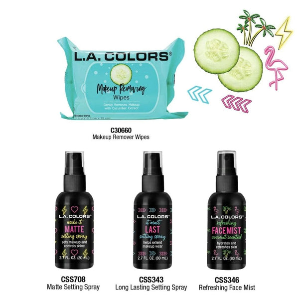 Makeup Sprays + Wipes - L.A. Colors | Wholesale Makeup