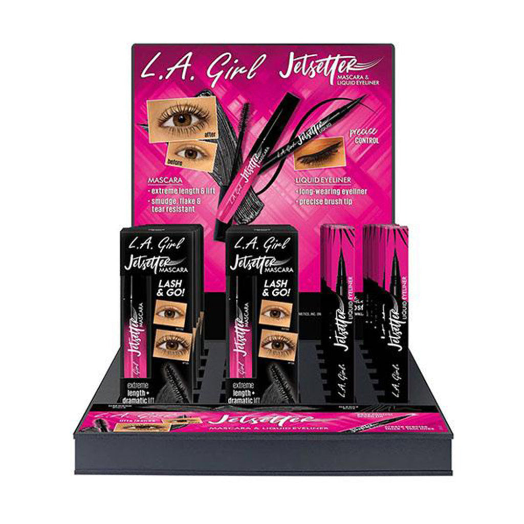 L.A. Girl Jetsetter Mascara & Liquid Eyeliner | Wholesale Makeup