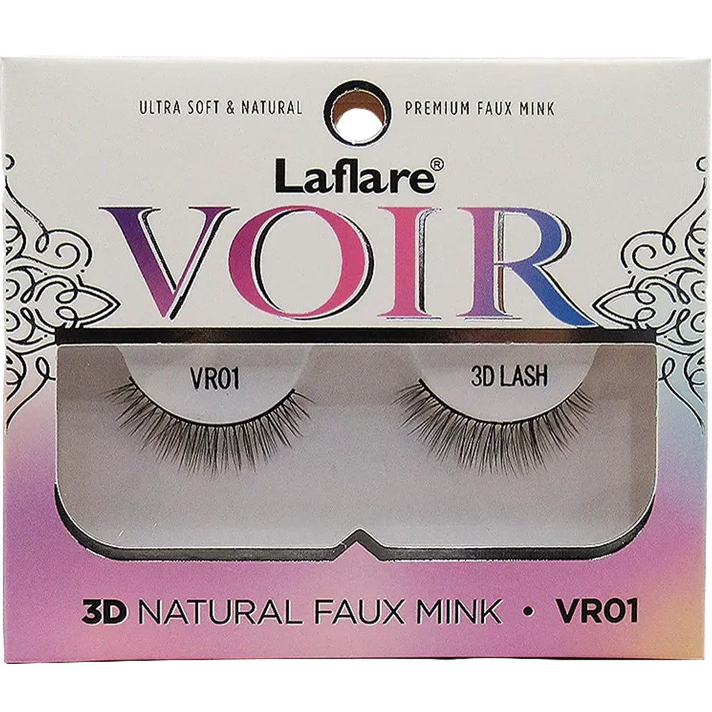 3D Natural Faux Mink Lashes - Laflare | Wholesale Makeup