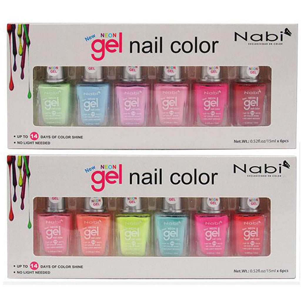 New Neon Gel Nail Polish Set - Nabi | Wholesale makeup