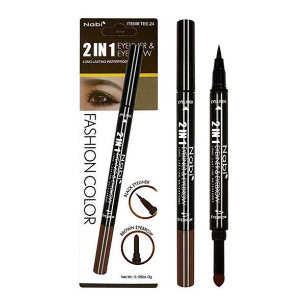 Black Eyeliner & Brown Eyebrow Powder - Nabi | Wholesale Makeup 
