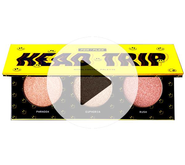 Head Trip 3 Color highlighter Palette - Perplex | Wholesale Makeup