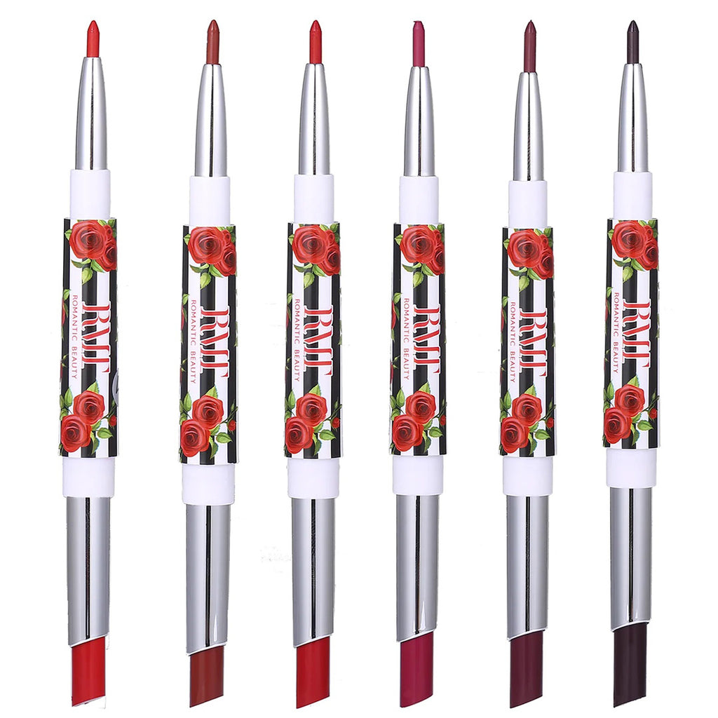 Romantic Beauty Perfect Lips 2 In 1 Lip Duo Red Assorted - Wholesale 6  Units (LS704)