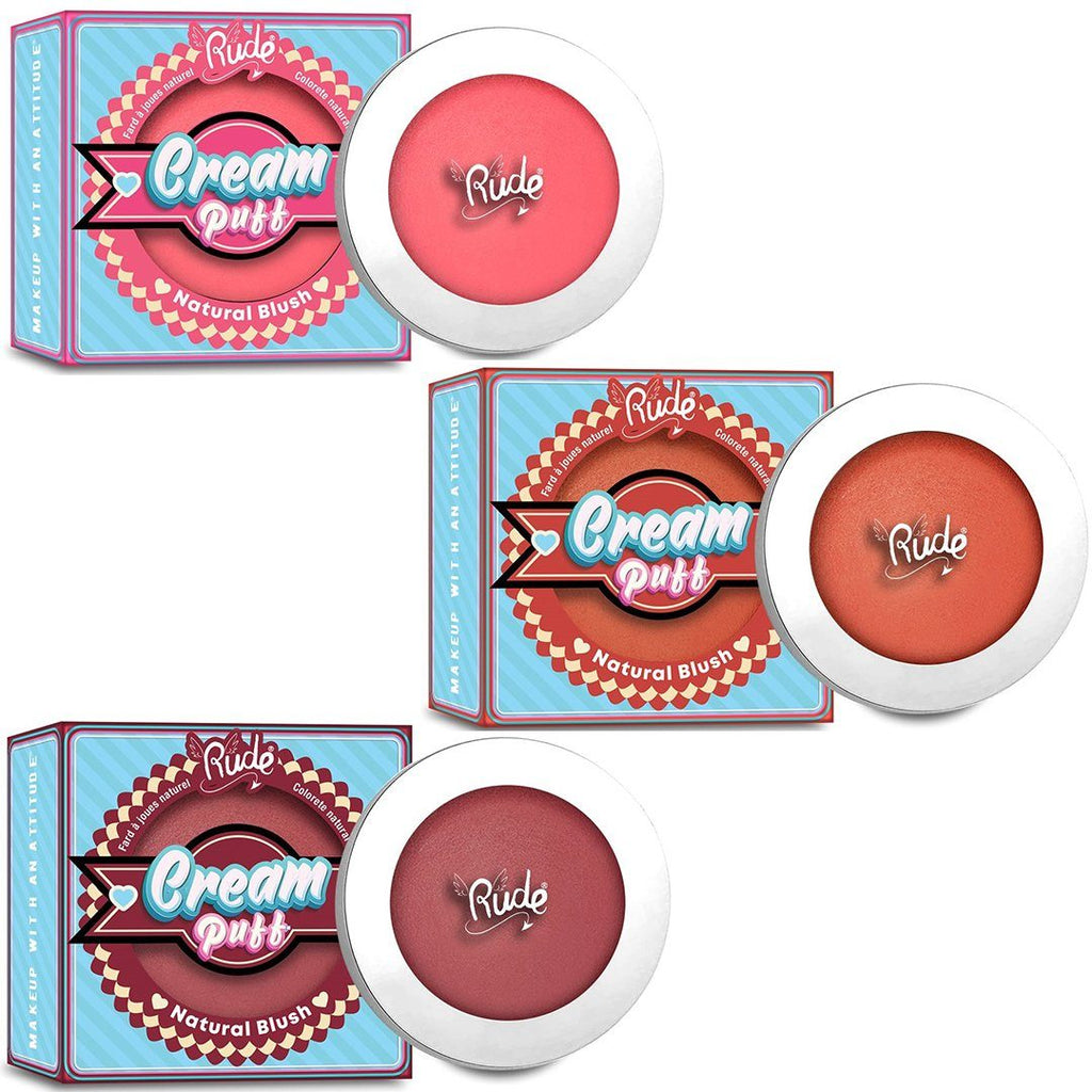 Cream Puff Natural Blush Assorted Rude Cosmetics | Wholesale Makeup