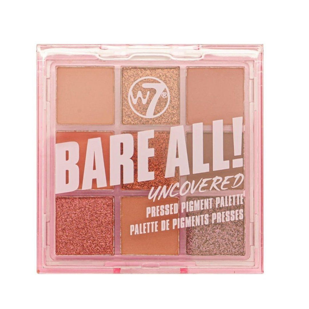 Bare All Uncovered Pressed Pigment Palette - W7 | Wholesale Makeup