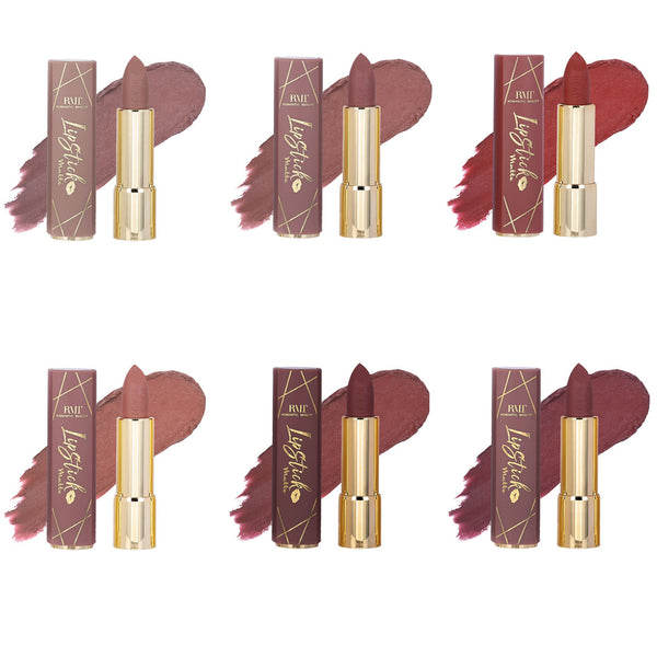 12 Nude Colors Lipstick Matte Romantic Beauty | Wholesale Makeup